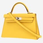Hermès Kelly 20 cm handbag in yellow epsom leather