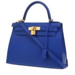 Hermès Kelly 28 cm handbag in Sapphire Blue epsom leather