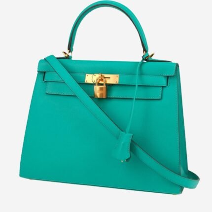 Hermès Kelly 28 cm handbag in Vert Jade epsom leather