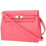 Hermès Kelly Danse shoulder bag in azalea pink Evergrain leather