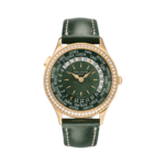 Patek Philippe 7130R-014 Complications World Time 18kt Rose Gold 36mm Olive Green Dial Ladies Watch