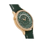 Patek Philippe 7130R-014 Complications World Time 18kt Rose Gold 36mm Olive Green Dial Ladies Watch