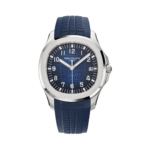 Patek Philippe Aquanaut 5168G-001 Blue Embossed Dial Jumbo 20th Anniversary Men's Watch