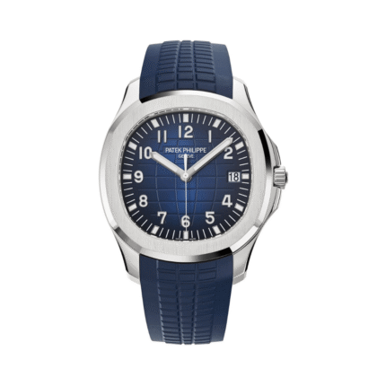 Patek Philippe Aquanaut 5168G-001 Blue Embossed Dial Jumbo 20th Anniversary Men's Watch