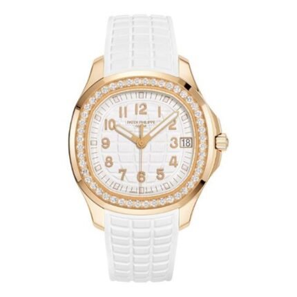 Patek Philippe Aquanaut 5268/200R-001 Luce 18K Rose Gold White Diamond-Set Bezel Men's Watch