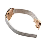 Patek Philippe Aquanaut 5269/200R-001 Luce Matted White Dial Diamond-Set Bezel 38mm 18K Rose Gold White Rubber Straps Unisex Watch