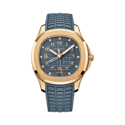 Patek Philippe Aquanaut 5269R-001 Travel Time Quartz Rose Gold 38.8mm Blue Dial Unisex Watch - Luxury Souq