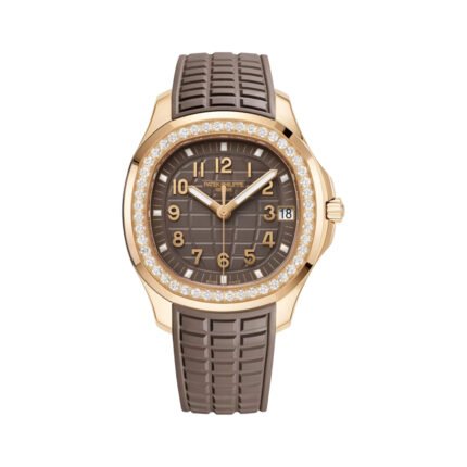 Patek Philippe Aquanaut Luce 5268/200R-010 Rose Gold Taupe Brown Dial 38.8mm Ladies Watch - Luxury Souq