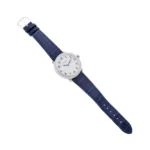 Patek Philippe Calatrava 4978/400G-001 Diamond Ribbon Joaillerie 36.5mm 18k White Gold Twilight Blue Leather Straps Ladies Watch