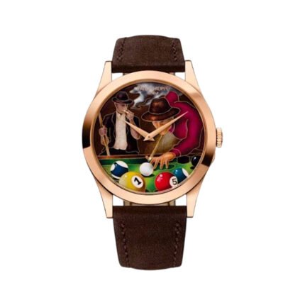 Patek Philippe Calatrava 5089R-001 Rose Gold Limited Edition 38.6mm Billiards Dial Men's Watch - Luxury Souq