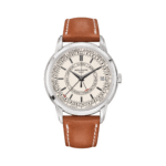 Patek Philippe Calatrava 5212A-001 Silvery Opaline Dial 40mm Stainless Steel Light Brown Calfskin Leather Men's Watch