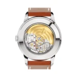 Patek Philippe Calatrava 5212A-001 Silvery Opaline Dial 40mm Stainless Steel Light Brown Calfskin Leather Men's Watch