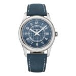 Patek Philippe Calatrava 6007A-001 Blue Dial Limited Edition 40mm Stainless Steel Blue Calfskin Leather Straps Men's Watch
