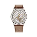 Patek Philippe Calatrava 6196P-001 Manual Winding Platinum Rose-Gilt Opaline Dial 38mm Unisex Watch - Luxury Souq
