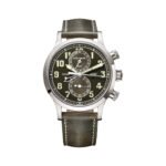 Patek Philippe Calatrava Pilot Travel Time 5924G-010 Flyback Chronograph White Gold Khaki Green Dial 42mm Men's Watch - Luxury Souq