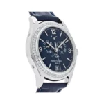 Patek Philippe Complications 5147G-001 Diamond Bezel Annual Calendar Moon Phases 39mm Blue Dial Men's Watch