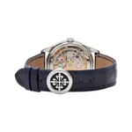 Patek Philippe Complications 5147G-001 Diamond Bezel Annual Calendar Moon Phases 39mm Blue Dial Men's Watch