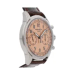 Patek Philippe Complications 5172G-010 Rose Gilt Opaline Salmon Dial 41mm 18kt White Gold Chocolate Brown Leather Straps Men's Watch