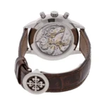 Patek Philippe Complications 5172G-010 Rose Gilt Opaline Salmon Dial 41mm 18kt White Gold Chocolate Brown Leather Straps Men's Watch