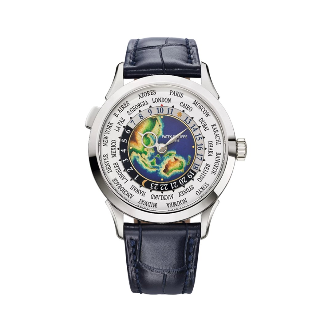 Patek Philippe Complications 5231G-001 World Time White Gold 38.5mm Blue Dial - Luxury Souq Patek Philippe Complications 5231G-001 World Time White Gold 38.5mm Blue Dial - Luxury Souq