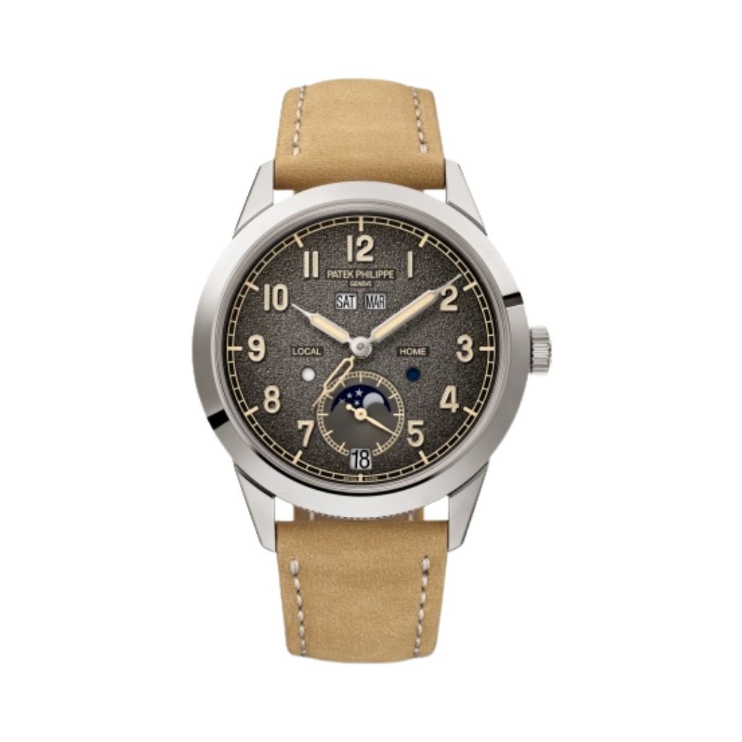 Patek Philippe Complications 5326G-001 Textured Charcoal Grey Dial 41mm 18k White Gold Calfskin Leather Straps Men's Watch Patek Philippe Complications 5326G-001 Textured Charcoal Grey Dial 41mm 18k White Gold Calfskin Leather Straps Men's Watch