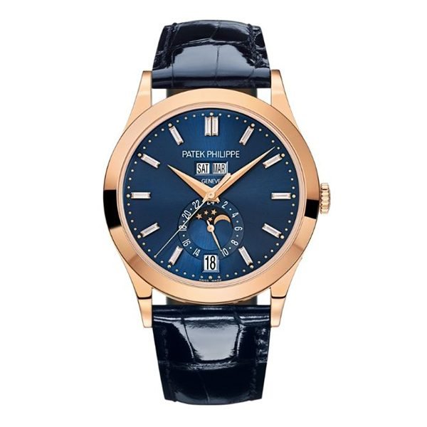 Patek Philippe Complications 5396R-014 Annual Calendar Moon Phase Blue Dial 38.5mm 18k Rose Gold Unisex Watch Patek Philippe Complications 5396R-014 Annual Calendar Moon Phase Blue Dial 38.5mm 18k Rose Gold Unisex Watch