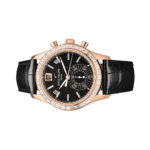 Patek Philippe Complications 5961R-010 40mm Ebony Black Dial Baguette 18k Rose Gold Diamond-Set Bezel Men's Watch