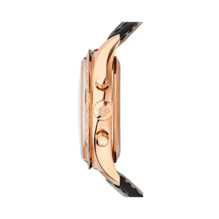 Patek Philippe Complications 5961R-010 40mm Ebony Black Dial Baguette 18k Rose Gold Diamond-Set Bezel Men's Watch