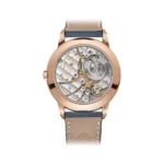 Patek Philippe Complications Calatrava 5224R-001 Travel Time 18K Rose Gold 24-hour display Blue Dial 42mm Men's Watch - Luxury Souq