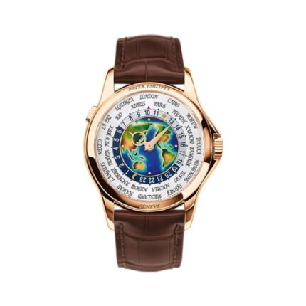 Patek Philippe Complications World Time 5131R-001 Rose Gold White Dial 39.5mm Men's Watch - Luxury Souq