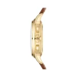 Patek Philippe Grand Complications 5270J-001 Perpetual Chronograph Hand Wind White Dial 32mm 18k Yellow Gold Brown Leather Straps Men's Watch