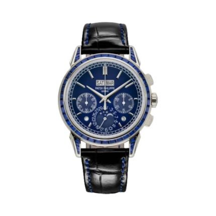 Patek Philippe Grand Complications 5271/11P-010 Lacquered Blue Dial Chronograph Sapphire Bezel 41mm Platinum Men's Watch