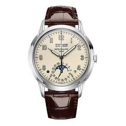 Patek Philippe Grand Complications 5320G-001 Perpetual Calendar Cream Dial 18kt White Gold Men's Watch