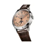 Patek Philippe Grand Complications 5320G-011 Salmon Dial 40mm 18k White Gold Shiny Chocolate Brown Leather Straps Men's Watch