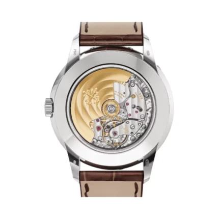 Patek Philippe Grand Complications 5320G-011 Salmon Dial 40mm 18k White Gold Shiny Chocolate Brown Leather Straps Men's Watch