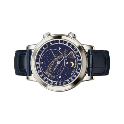 Patek Philippe Grand Complications Celestial 6103G-001 White Gold Diamond Bezel 44mm Blue Dial Men's Watch - Luxury Souq