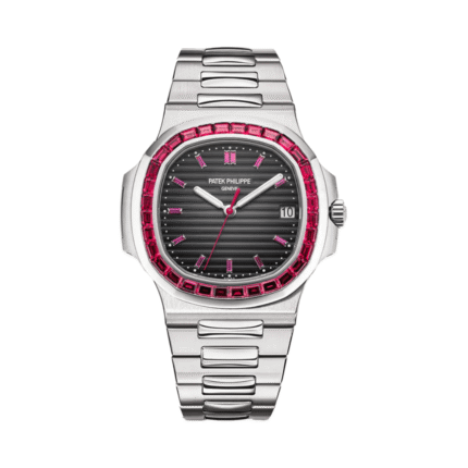 Patek Philippe Nautilus 5711-112P Ruby Bezel 44mm Platinum Limited Edition Men's Watch
