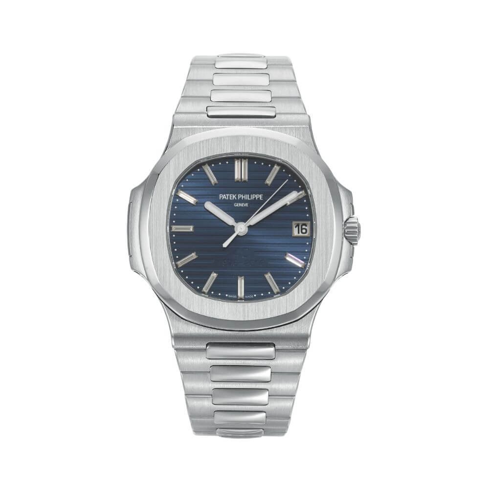 Patek Philippe Nautilus 5711/1P-001 Blue Baguette Dial 40th Anniversary Limited Edition Of 700 Pieces Platinum Men's Watch Patek Philippe Nautilus 5711/1P-001 Blue Baguette Dial 40th Anniversary Limited Edition Of 700 Pieces Platinum Men's Watch
