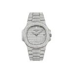 Patek Philippe Nautilus 5719/1G-001 Diamond Paved 18kt White Gold Men's Watch
