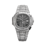 Patek Philippe Nautilus 5980/1400G-010 Chronograph Diamond Set Men's Watch