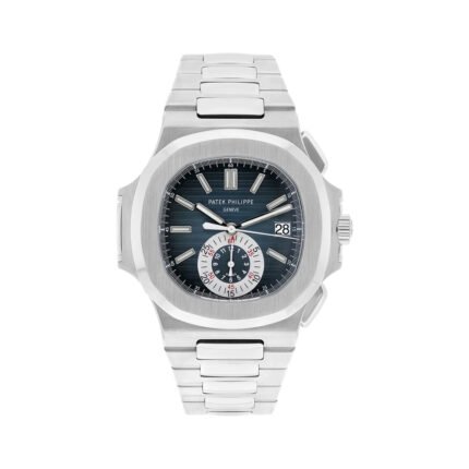 Patek Philippe Nautilus 5980/1A-001 Chronograph Stainless Steel Blue Grey Dial 40.5mm Men's Watch - Luxury Souq