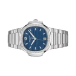 Patek Philippe Nautilus 7118/1200A-001 Blue Opaline Index Dial Diamond-Set Bezel 35.2mm Stainless Steel Ladies Watch