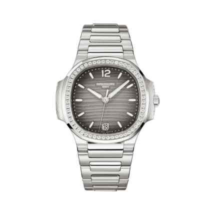 Patek Philippe Nautilus 7118/1200A-011 Gray Opaline Black Gradated Dial Diamond-Set Bezel 35.2mm Stainless Steel Ladies Watch