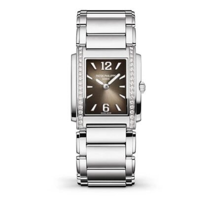 Patek Philippe Twenty~4 4910/1200A-010 Gray Sunburst Dial Diamond-Set Ladies Watch