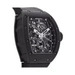 Richard Mille RM 011 CA-TZP Felipe Massa "Black Phantom” Flyback Chronograph 40mm x 50mm Black Ceramic Rubber Straps Men's Watch