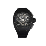 Richard Mille RM 011 CA-TZP Felipe Massa "Black Phantom” Flyback Chronograph 40mm x 50mm Black Ceramic Rubber Straps Men's Watch