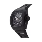 Richard Mille RM 011 CA-TZP Felipe Massa "Black Phantom” Flyback Chronograph 40mm x 50mm Black Ceramic Rubber Straps Men's Watch