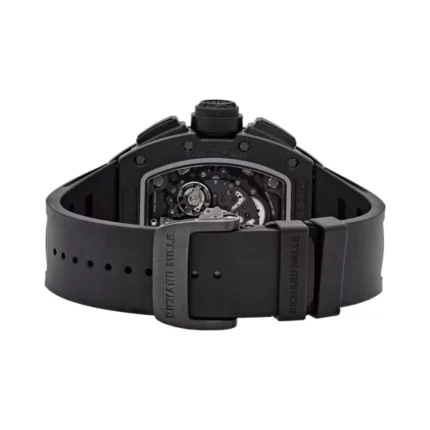 Richard Mille RM 011 CA-TZP Felipe Massa "Black Phantom” Flyback Chronograph 40mm x 50mm Black Ceramic Rubber Straps Men's Watch