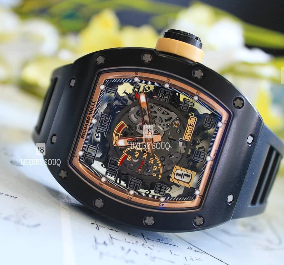 Richard Mille RM 030 AM CA Asia Boutique Exclusive Limited Edition 42.7 mm x 50 mm Black Rubber Straps Men's Watch Richard Mille RM 030 AM CA Asia Boutique Exclusive Limited Edition 42.7 mm x 50 mm Black Rubber Straps Men's Watch
