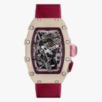 Richard Mille RM 07-04 Creamy White Automatic Sport 30.50mm X 44.95mm Quartz TPT Burgundy Fabric Straps Ladies Watch